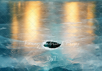 North Pole Frozen Lake Floor - Mat Floor