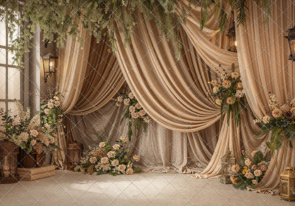 Olive Grove Drapes - With Sweep Option