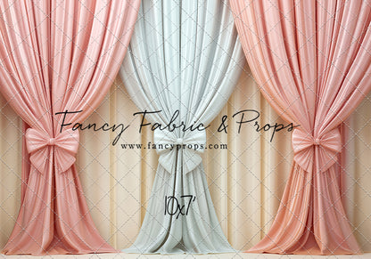 Pastel Bow Swag - With Sweep Option