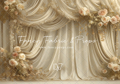 Petals & Silk In Ivory - With Sweep Option