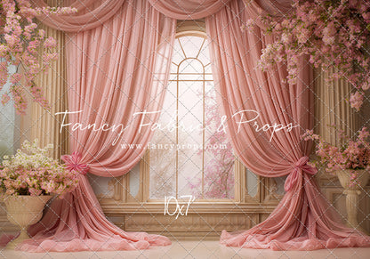 Pink Blossom Parlor - With Sweep Option