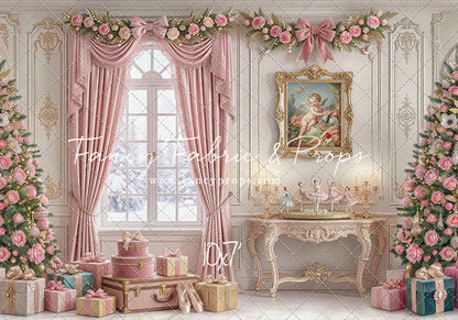 Pink Velvet Christmas - with Sweep Option