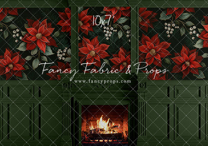 Verdant Yule Fireplace