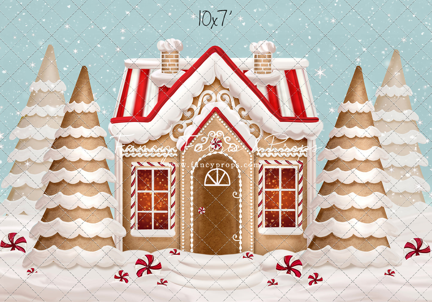 Pretty Peppermint Gingerbread House