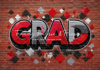 Red, Black & Gray Grad - With Sweep Option
