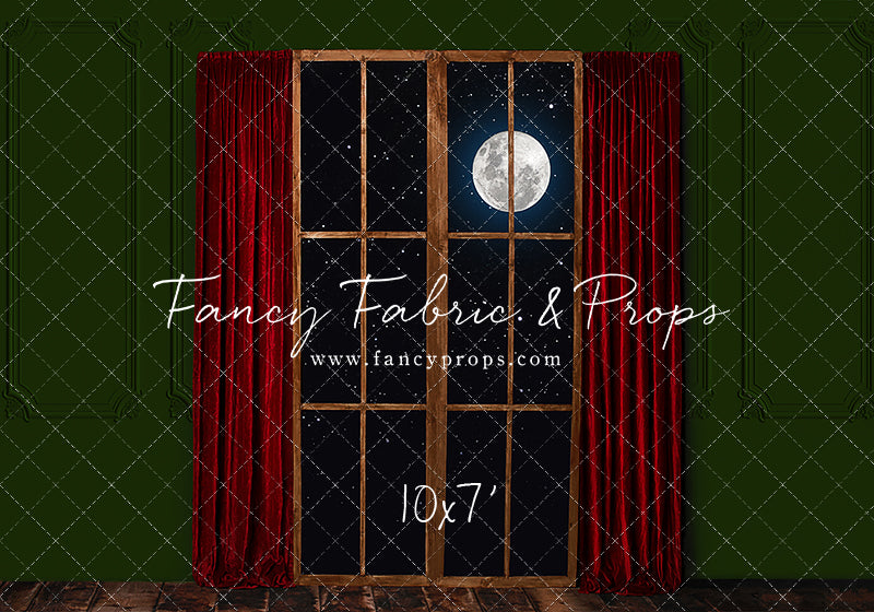 Red & Green Wood Window