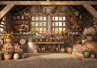 Rustic Greenhouse Blooms 2pc Set