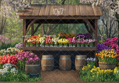 Rustic Spring Flower Stand - With Sweep Option