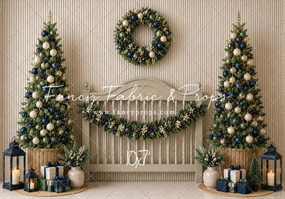 Sage & Navy Headboard