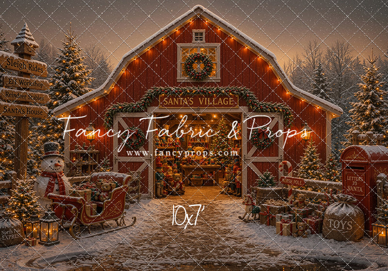 Santa's Village Barn - with Sweep Option