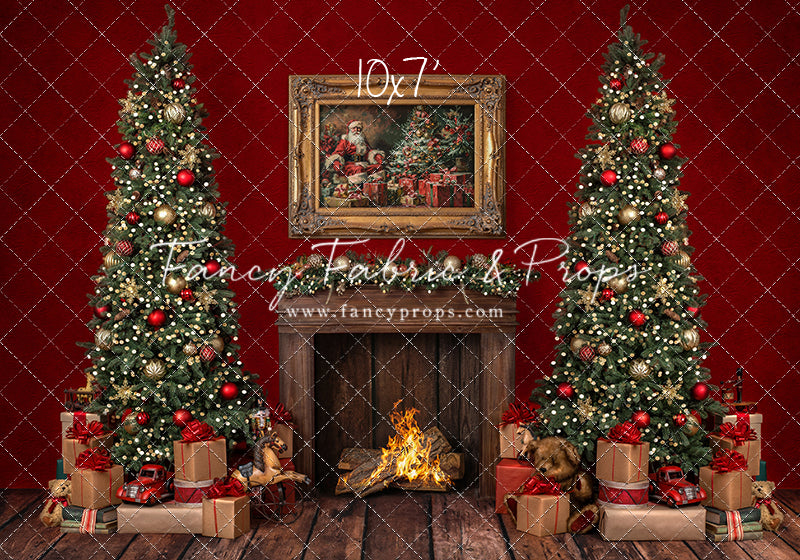 Santa's Fireside Mantle
