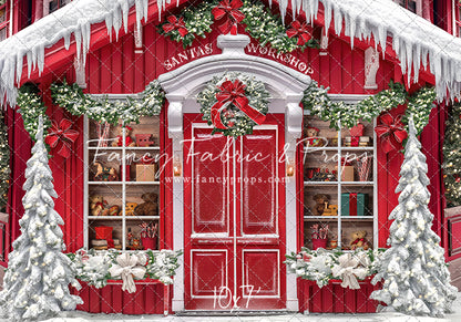 Santa's North Pole Village Workshop - With Sweep Option