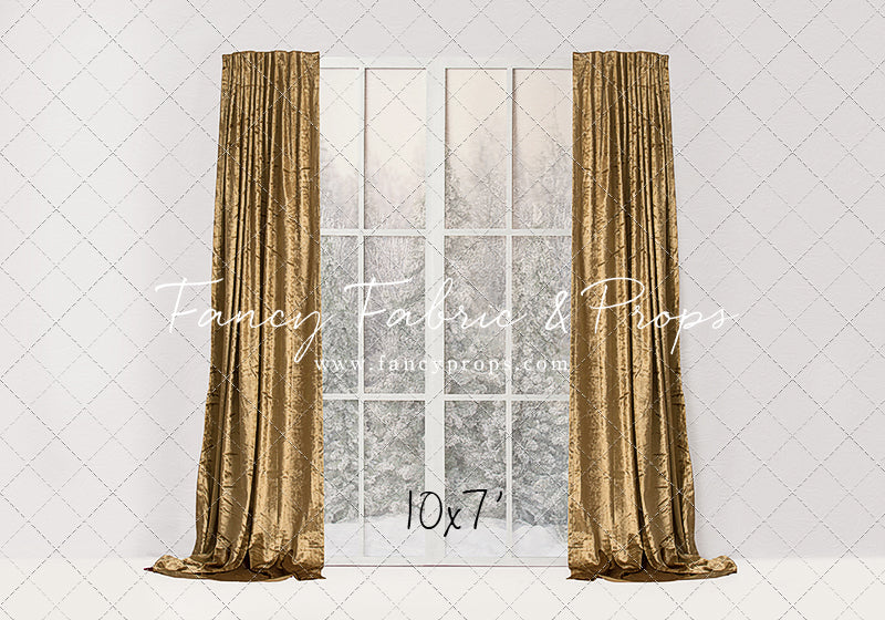 Simple Christmas Mantle Window