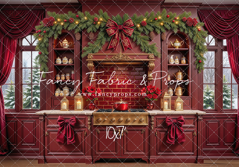 Sophisticated Scarlet Kitchen - With Sweep Option