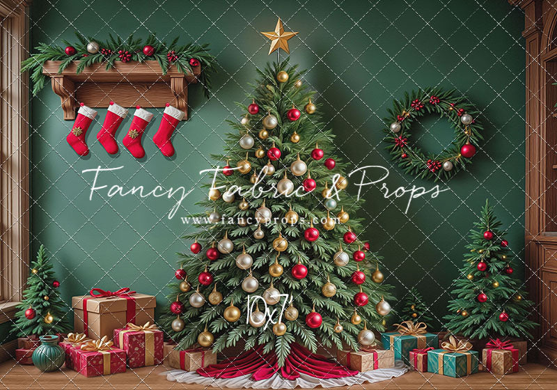 Stockings & Spruce - with Sweep Option