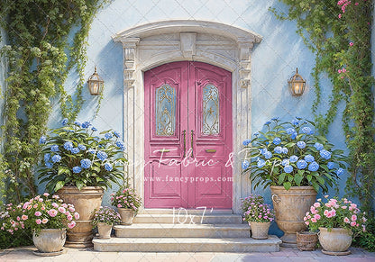 Summertime Patio - Pink Door - With Sweep Option