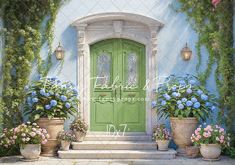 Summertime Patio - Green Door - With Sweep Option