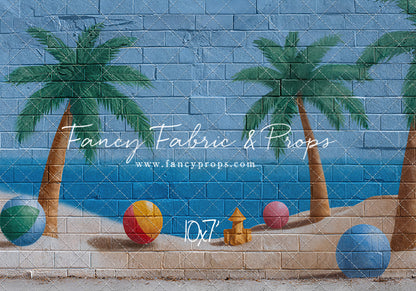 Sunny Shores Mural - With Sweep Option