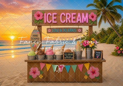 Sunset Ice Cream Stand - With Sweep Option
