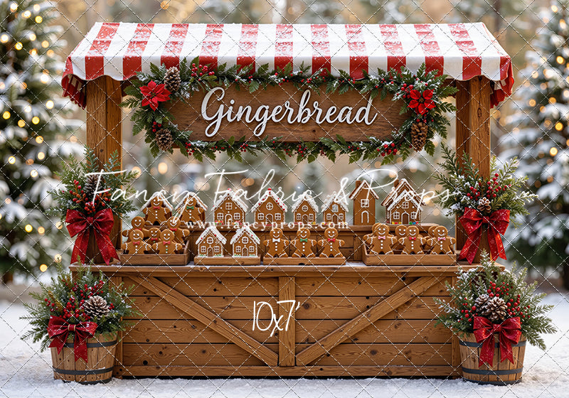 Sweet Spruce Gingerbread Stand - With Sweep Option