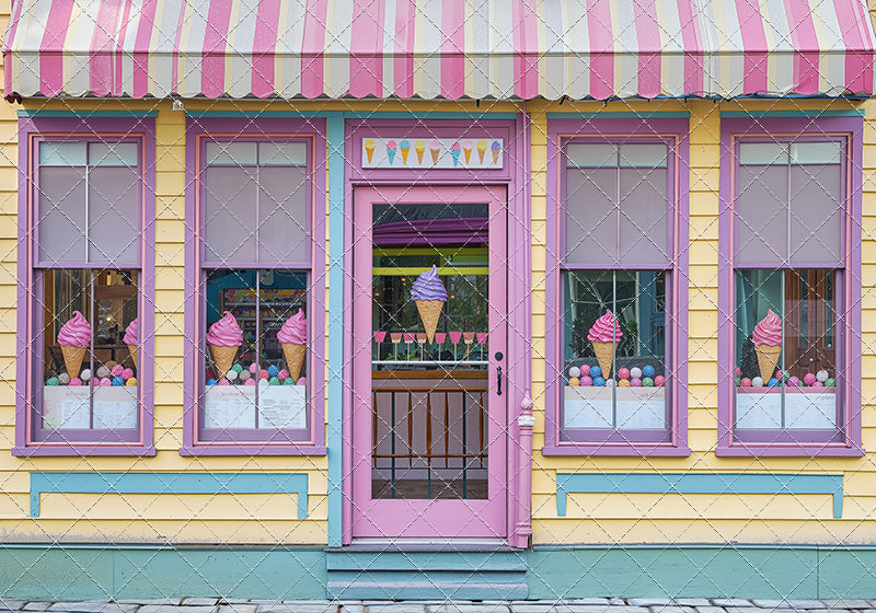 Sweet Summer Ice Cream Shop - With Sweep Option
