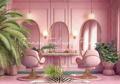 Teresa's Vanity - Pink Floor Option - With Sweep Option