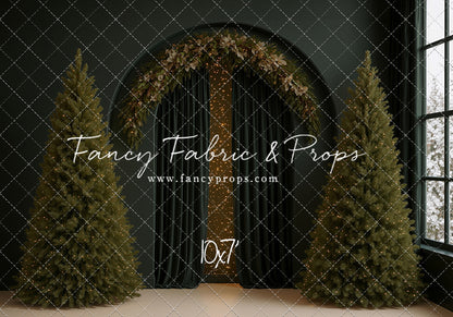 Velvet Christmas Arch - With Sweep Option