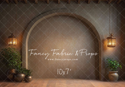 Warm Amber Archway - No Bench - With Sweep Option