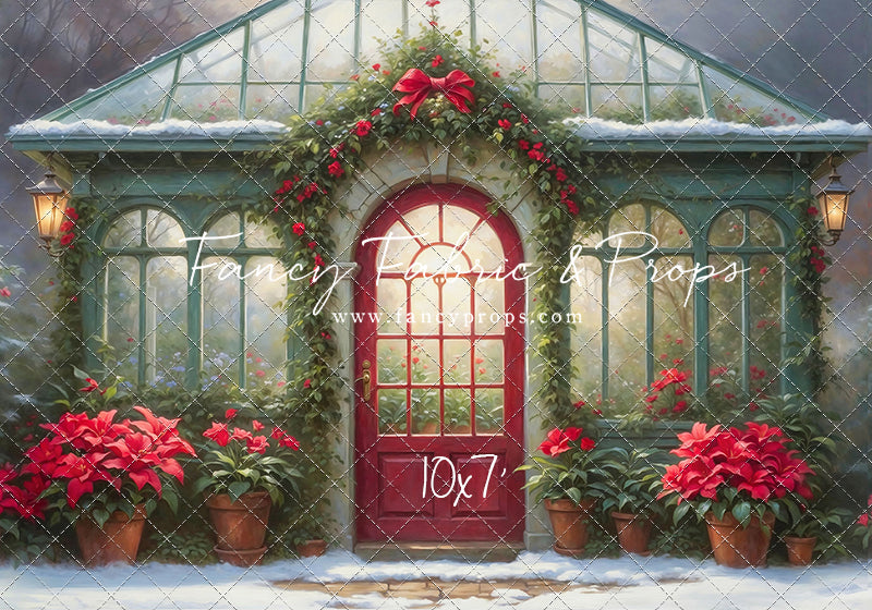 Whimsical Winter Greenhouse - With Sweep Option
