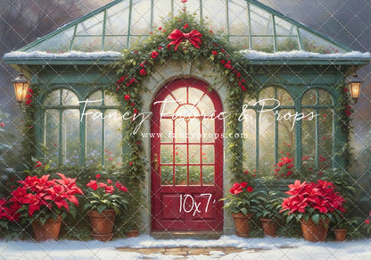 Whimsical Winter Greenhouse - With Sweep Option