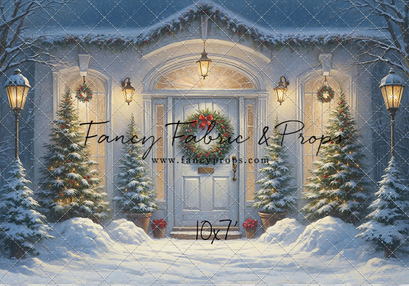 White Christmas Welcome - With Sweep Option