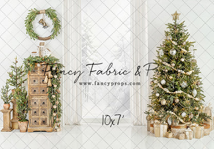 White Frost Christmas Window