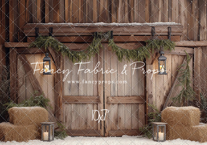 Winter Barn Entry - with Sweep Option