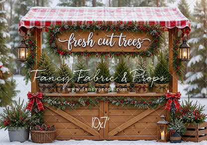 Winter Woods Tree Market - With Sweep Option