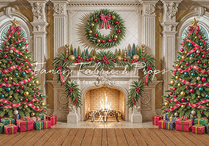 Yuletide Hearth - with Sweep Option