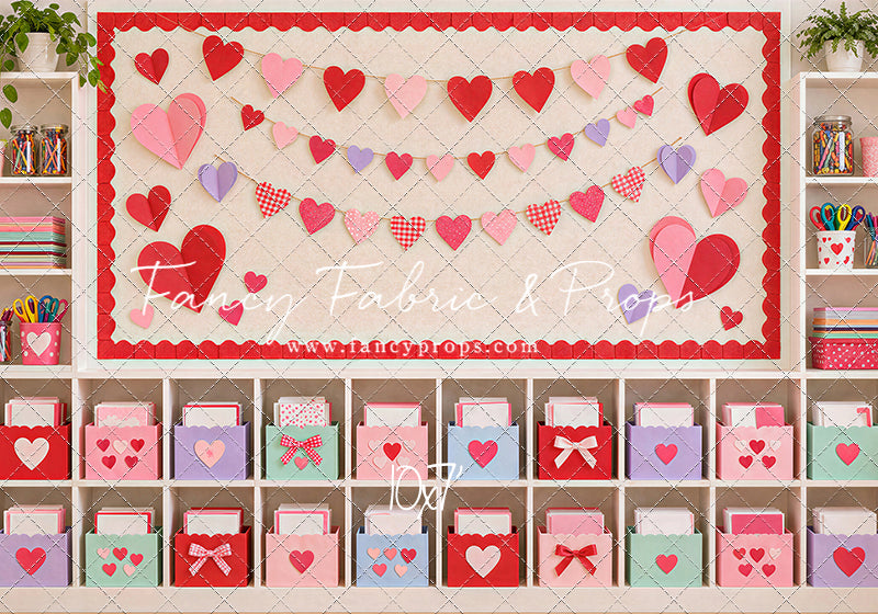 Cheerful Valentine Classroom - With Sweep Option