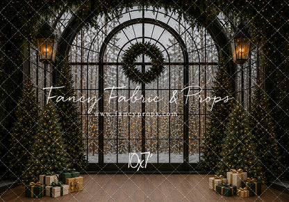 Moody Holiday Window View - with Sweep Option