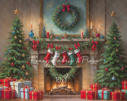 Antique Holiday Mantle - with Sweep Option