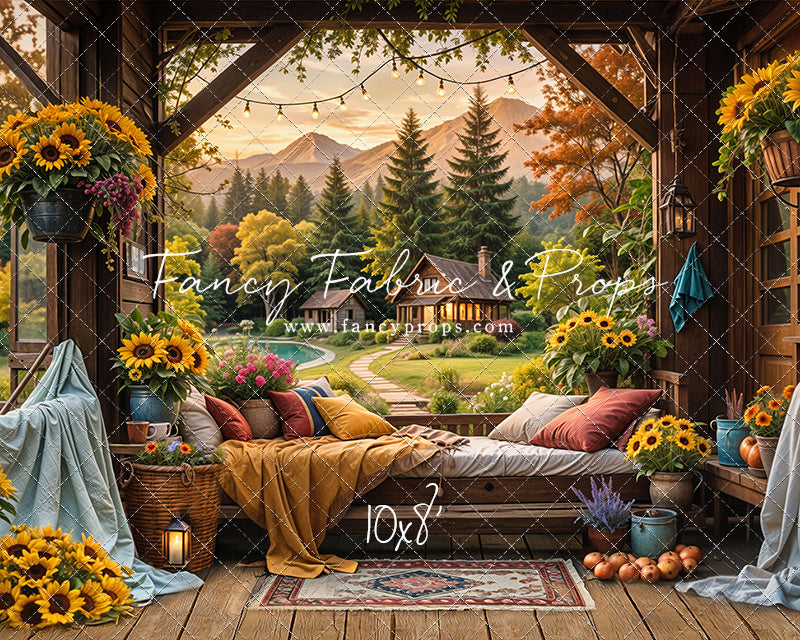 Autumn Sunflower Hideaway - With Sweep Option