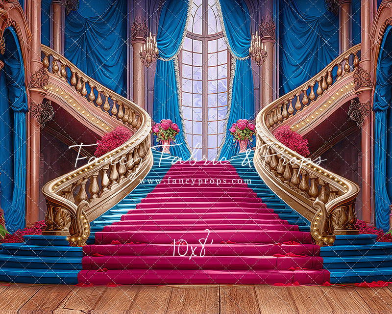 Ballroom Royal Staircase - Blue - With Sweep Option