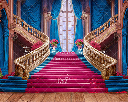 Ballroom Royal Staircase - Blue - With Sweep Option