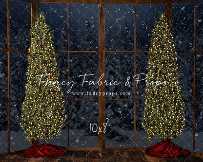 Bay Window With Trees - Room