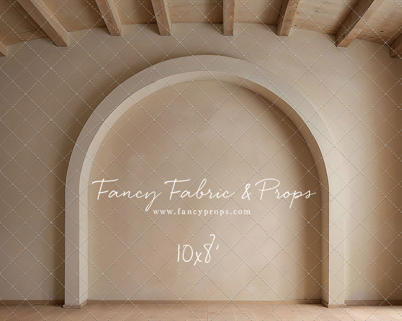 Beige Elegant Arch - Wood Floor - With Sweep Option