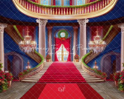 Belle's Royal Staircase - Red Carpet - With Sweep Option