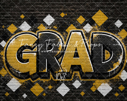 Black & Gold Grad - With Sweep Option