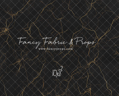 Black & Gold Marble Mat Floor