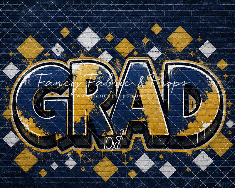 Blue & Gold Grad - With Sweep Option