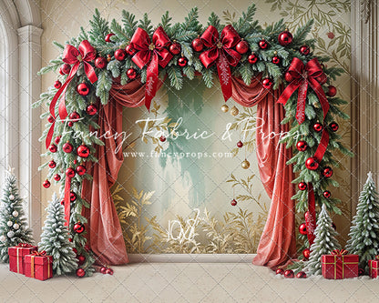 Bowtied Vintage Christmas - with Sweep Option