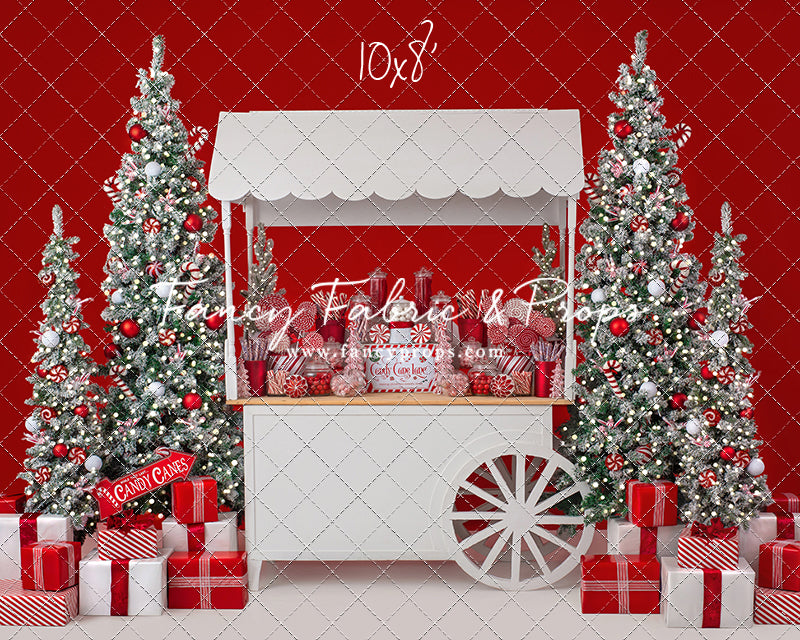 Candy Cane Sweets Cart