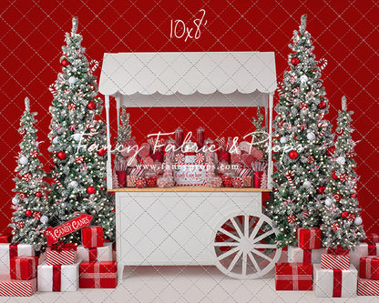 Candy Cane Sweets Cart